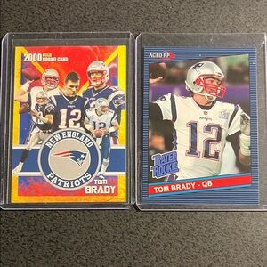 Tom Brady 2 Rookie Card Set
